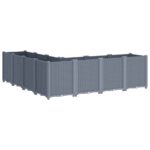 Jardinière bleu gris 160x160x53 cm PP – Image 3