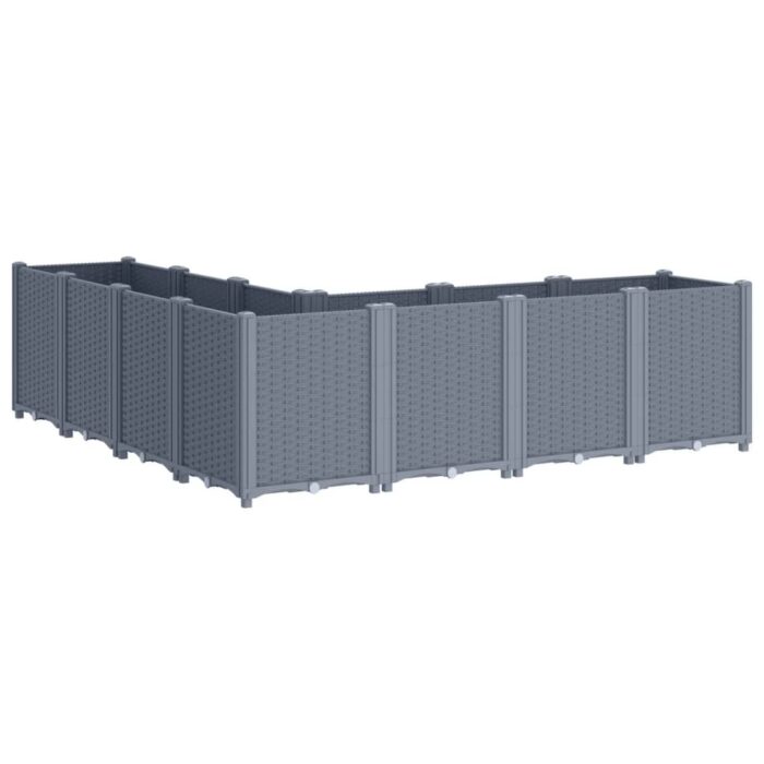 Jardinière bleu gris 160x160x53 cm PP – Image 3