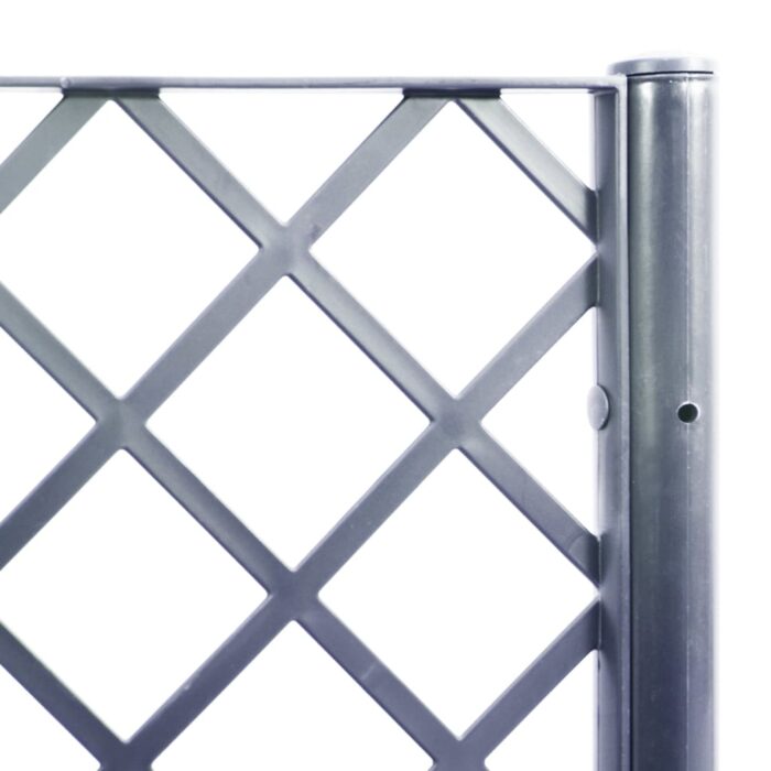 Jardinière avec treillis bleu gris 80x40x142 cm PP – Image 5