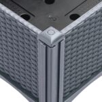 Jardinière avec treillis bleu gris 160x120x142 cm PP – Image 5