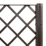 Jardinière avec treillis marron 160x120x142 cm PP – Image 6