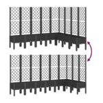 Jardinière avec treillis noir 200x160x142 cm PP – Image 4