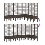 Jardinière avec treillis marron 200x160x142 cm PP – Image 4