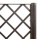 Jardinière avec treillis marron 200x160x142 cm PP – Image 6