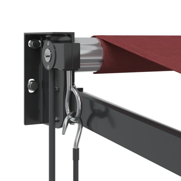 Auvent rétractable automatique bordeaux 350x250 cm – Image 4
