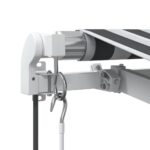 Auvent rétractable automatique anthracite et blanc 300x250 cm – Image 5