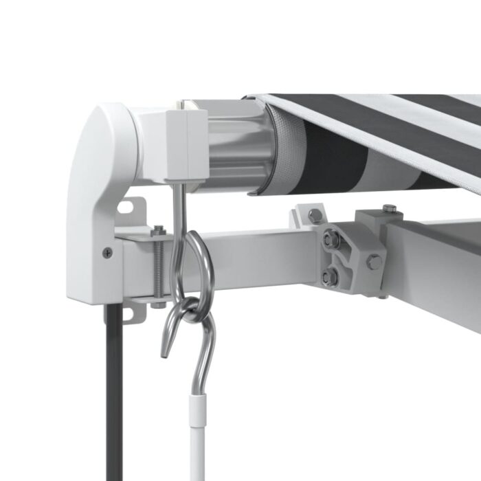 Auvent rétractable automatique anthracite et blanc 300x250 cm – Image 5