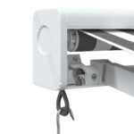 Auvent rétractable anthracite et blanc 4x3 m tissu et aluminium – Image 4