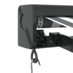 Auvent rétractable anthracite et blanc 3,5x2,5m tissu/aluminium – Image 4