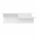 Tables basses 2 pcs blanc bois d'ingénierie – Image 2