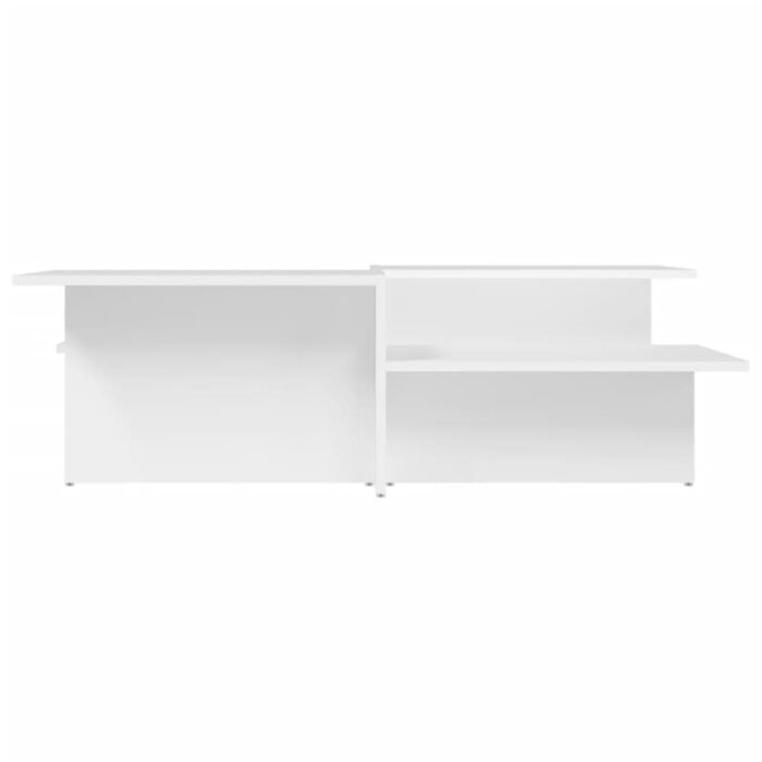 Tables basses 2 pcs blanc bois d'ingénierie – Image 2