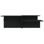 Tables basses 2 pcs Noir Bois d'ingénierie – Image 2