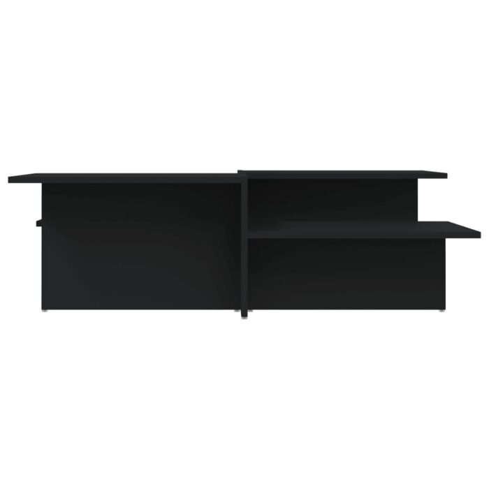 Tables basses 2 pcs Noir Bois d'ingénierie – Image 2