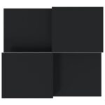 Tables basses 2 pcs Noir Bois d'ingénierie – Image 4