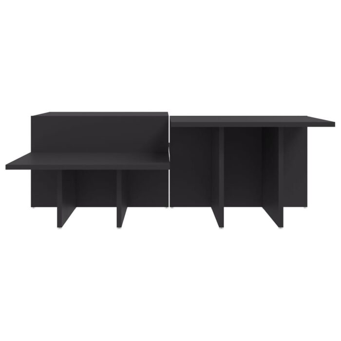 Tables basses 2 pcs gris bois d'ingénierie – Image 3