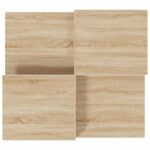 Tables basses 2 pcs Chêne sonoma Bois d'ingénierie – Image 4