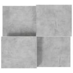 Tables basses 2 pcs gris béton bois d'ingénierie – Image 4