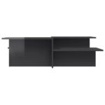 Tables basses 2 pcs gris brillant bois d'ingénierie – Image 2