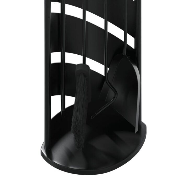 Set d’outils de cheminée 5 pcs 23x15x66 cm acier – Image 6