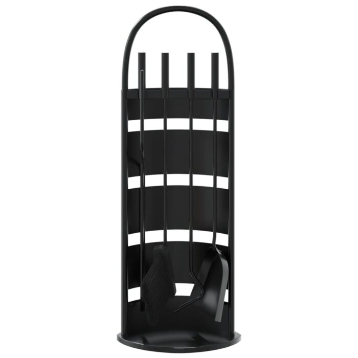 Set d’outils de cheminée 5 pcs 23x15x66 cm acier – Image 2