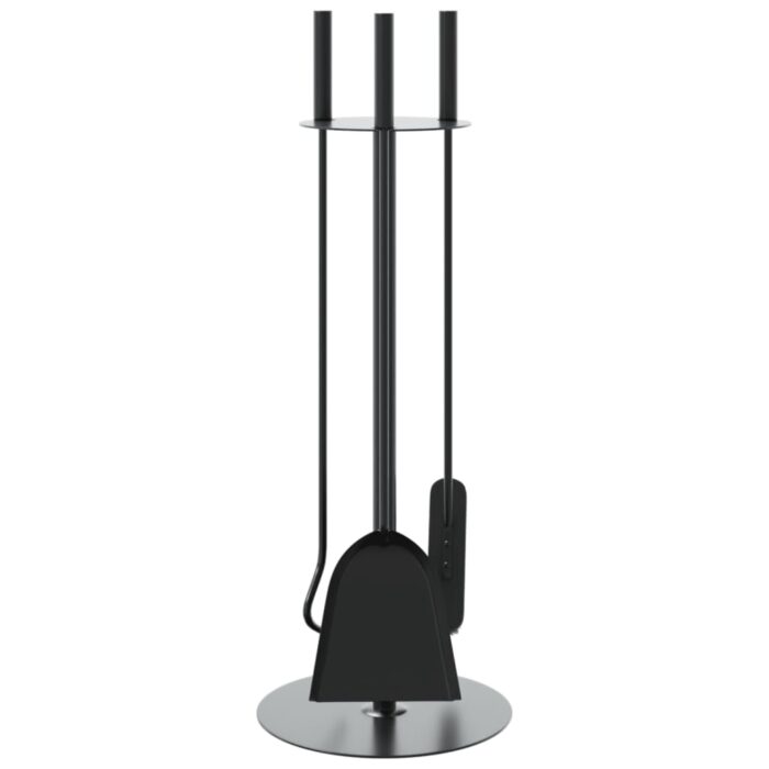 Set d’outils de cheminée 4 pcs 22x59 cm acier – Image 2