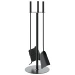 Set d’outils de cheminée 4 pcs 22x59 cm acier – Image 3