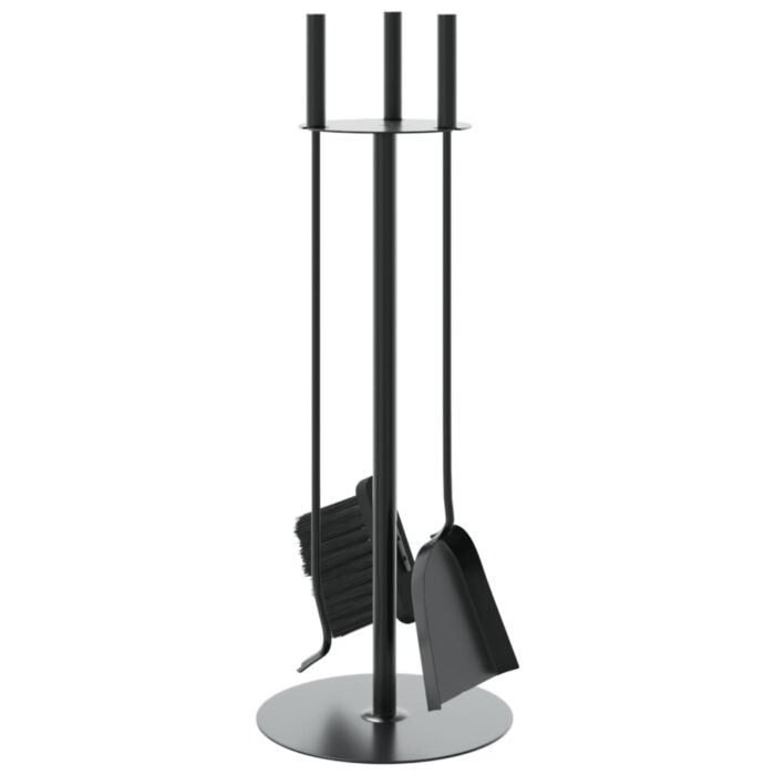 Set d’outils de cheminée 4 pcs 22x59 cm acier – Image 3