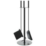 Set d’outils de cheminée 4 pcs 22x59 cm acier – Image 4