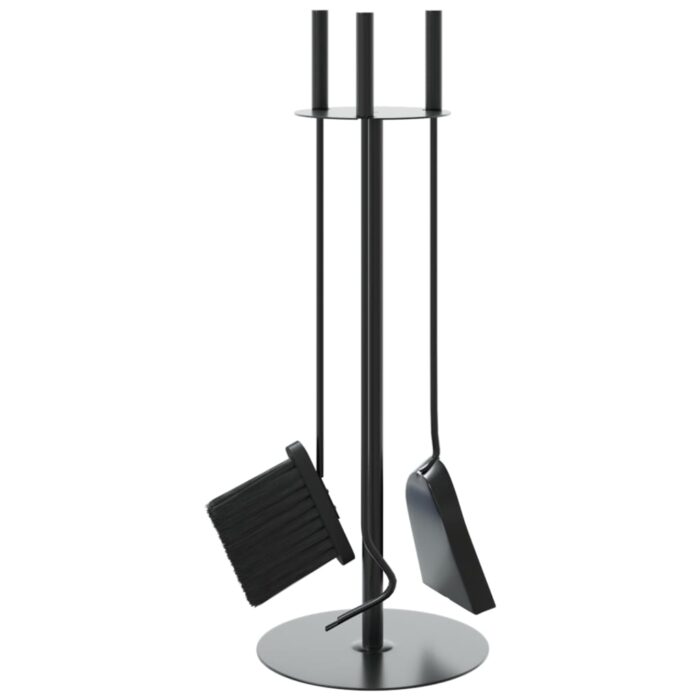 Set d’outils de cheminée 4 pcs 22x59 cm acier – Image 4