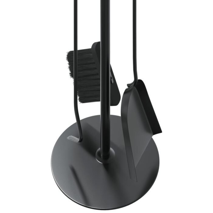 Set d’outils de cheminée 4 pcs 22x59 cm acier – Image 6