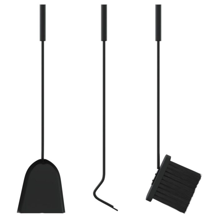 Set d’outils de cheminée 4 pcs 22x59 cm acier – Image 7