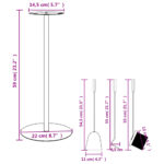 Set d’outils de cheminée 4 pcs 22x59 cm acier – Image 8