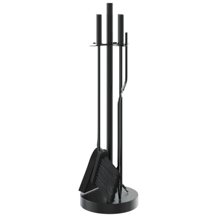 Set d’outils de cheminée 5 pcs 18x66 cm acier – Image 3