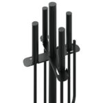 Set d’outils de cheminée 5 pcs 18x66 cm acier – Image 5