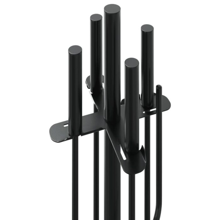 Set d’outils de cheminée 5 pcs 18x66 cm acier – Image 5