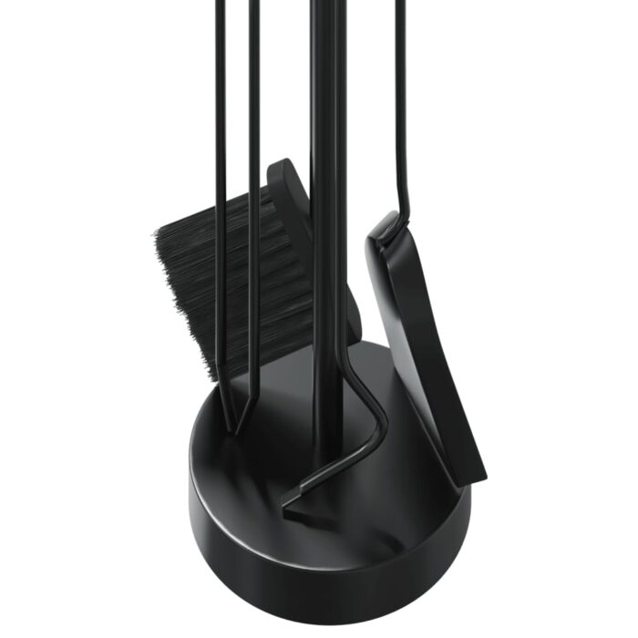 Set d’outils de cheminée 5 pcs 18x66 cm acier – Image 6