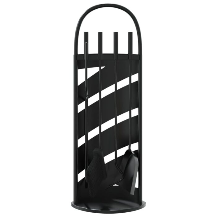 Set d’outils de cheminée 5 pcs 23x15x66 cm acier – Image 2