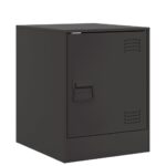 Tables de chevet 2 pcs noir 34,5x39x44 cm acier – Image 5