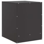 Tables de chevet 2 pcs noir 34,5x39x44 cm acier – Image 7