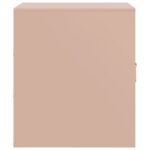 Table de chevet rose 34,5x39x44 cm acier – Image 6