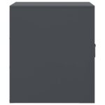 Table de chevet anthracite 34,5x39x44 cm acier – Image 6