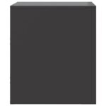 Table de chevet noir 34,5x39x44 cm acier – Image 6