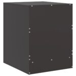 Table de chevet noir 34,5x39x44 cm acier – Image 7