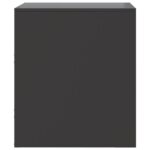 Tables de chevet 2 pcs noir 34,5x39x44 cm acier – Image 6
