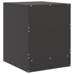 Tables de chevet 2 pcs noir 34,5x39x44 cm acier – Image 7