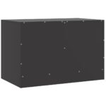 Meubles TV 2 pcs noir 67x39x44 cm acier – Image 7