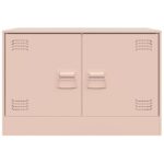 Meuble TV rose 67x39x44 cm acier – Image 3