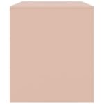 Meuble TV rose 67x39x44 cm acier – Image 5