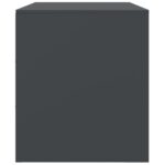 Meuble TV anthracite 67x39x44 cm acier – Image 6
