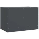 Meuble TV anthracite 67x39x44 cm acier – Image 7